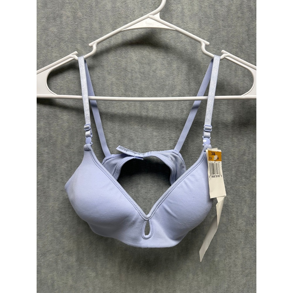 Barely There Wireless Bra 34A Violet Mist Seamless Keyhole Style 4108 NEW
